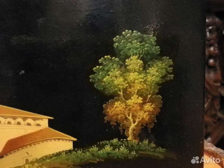 Шкатулка Суздаль папье маше 1980 е