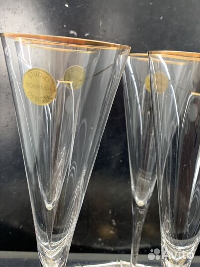 Фужеры для шампанского богемия