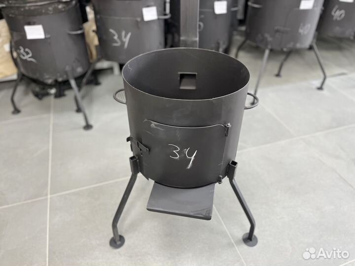 Печь (очаг) с трубой для казана 8-10 литров