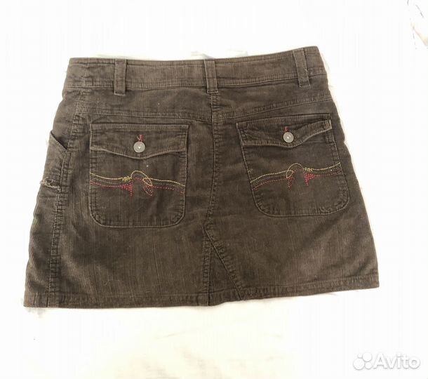 Вельветовая мини юбка y2k