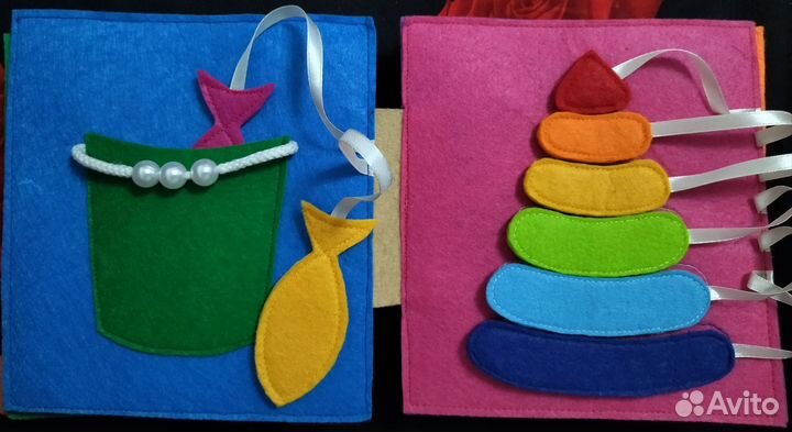Развивающая книжка из фетра