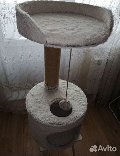 Когтеточка-домик+миска+лоток