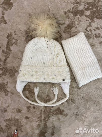 Шапка и снуд для девочки