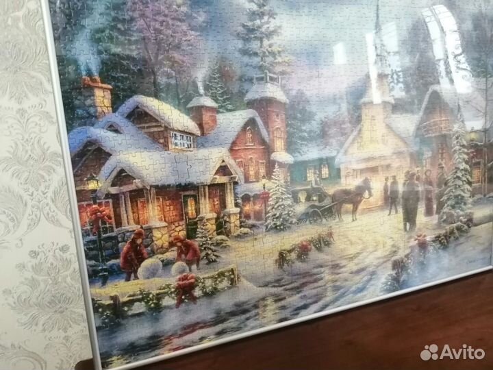 Картина из пазл, в рамке, стекло пэт, новая