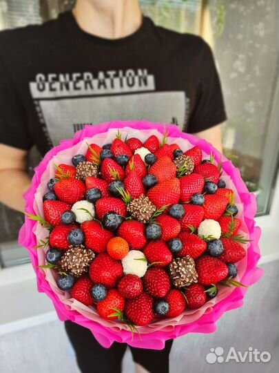 Клубничный букет/клубника в шоколаде/вкусный букет