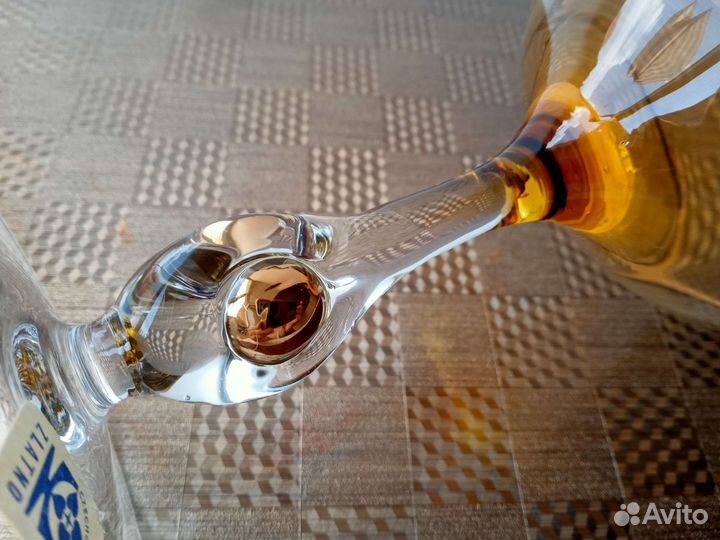 Набор бокалов из чешского стекла 18 шт. СССР