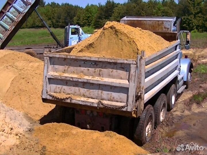 Песок \ Земля сеяный оптом от трех кубов