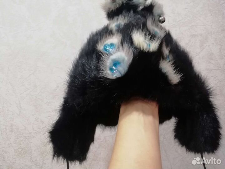 Шапка норковая детская, от 2 до 5 лет