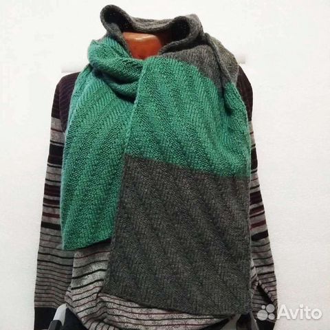 Шарф мужской полушерстяной