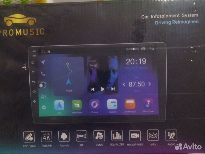 Магнитола 10 дюймов новая