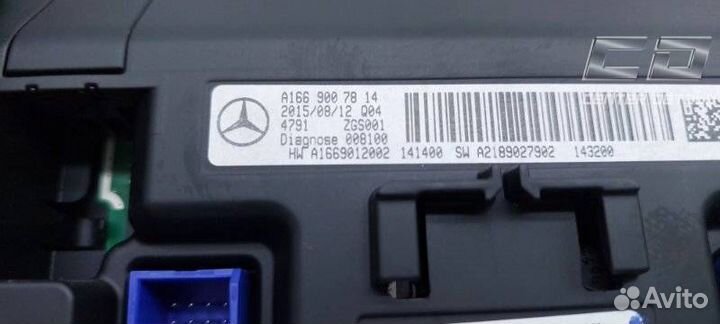 Дисплей Mercedes-Benz GLE W166 2015 A1669007814