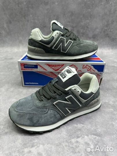 Элегантные New Balance 574: Серебристый Шик