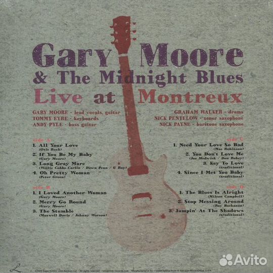 Gary Moore: Live AT Montreux 1995 (1 CD)