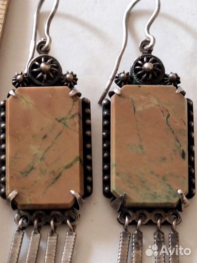 Серебро СССР 875 русские самоцветы