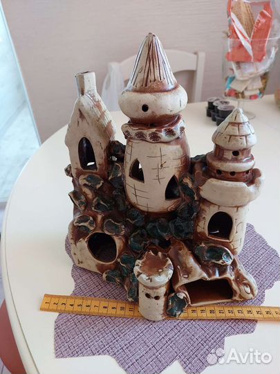 Керамический замок в аквариум