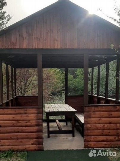 Рыбалка Апшеронский район. Беседка с мангалом