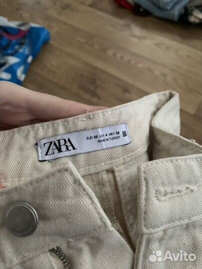 Широкие прямые джинсы Zara женские