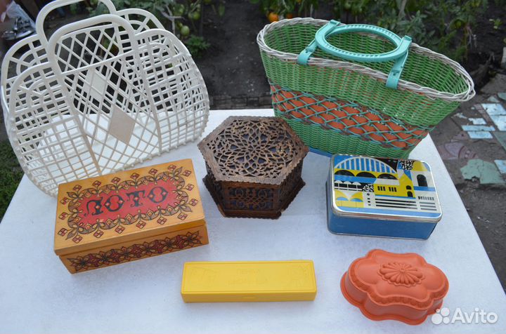 Шкатулки, пенал, корзины СССР