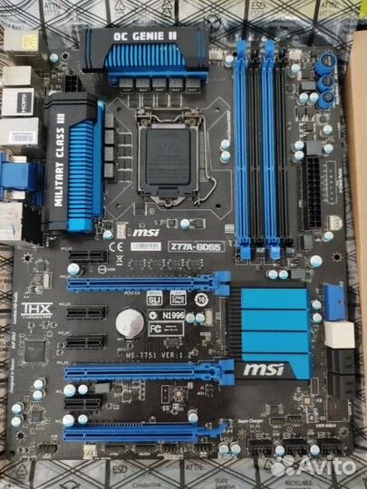 Материнская плата msi z77a-gd55