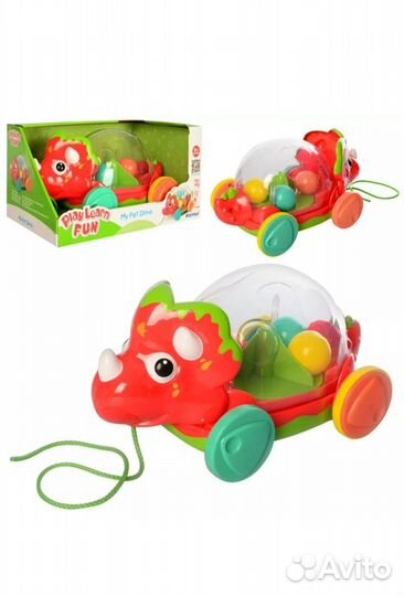 Каталка Динозаврик ONE TWO FUN