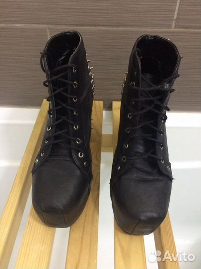 Ботинки кожа