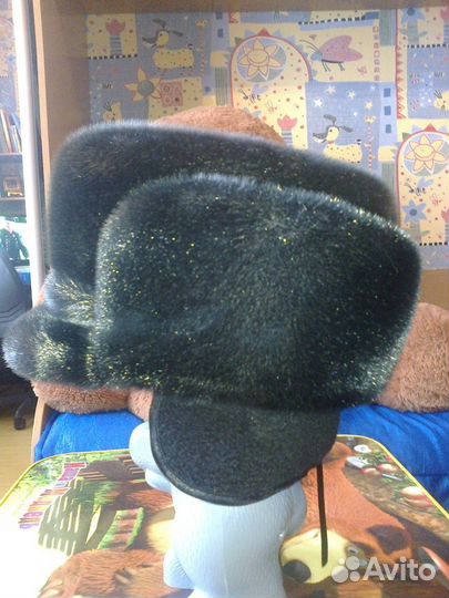 Шапка мужская новая из нерпы 54-56р