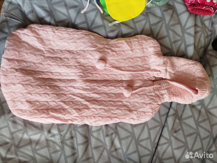 Конверт на выписку вязаный весна