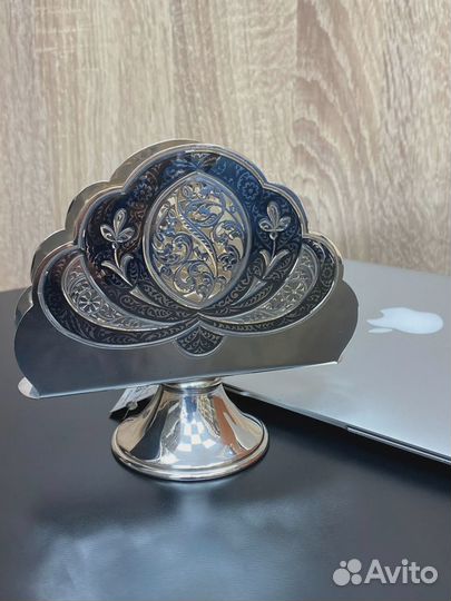 Салфетница из серебра