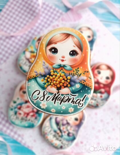 Штучные пряники к 8 марта