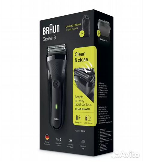 Электробритва Braun Series 3 301s Black