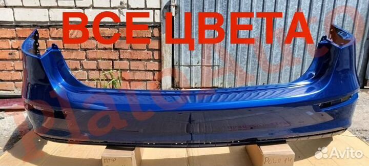 Бампер задний Kia Rio 3 2015-2017 Pacific blue