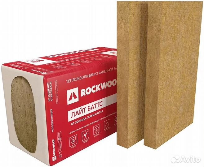 Утеплитель Rockwool Лайт Баттс 100х600х1000