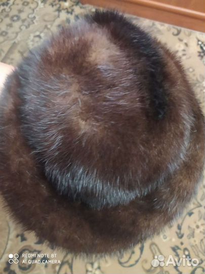 Шапка норковая женская