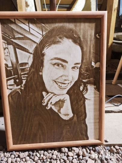 Выжигание портретов на дереве