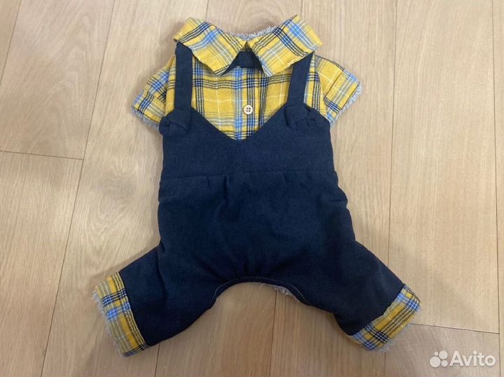 Одежда для маленьких собак м-l. Утепленный костюм