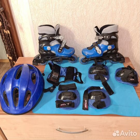 Роликовые коньки детские раздвижные