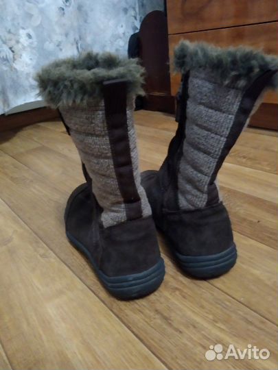 Сапоги зимние новые для девочки,р.35, натуральная