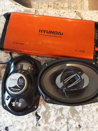 Автомобильный усилитель 4 канала