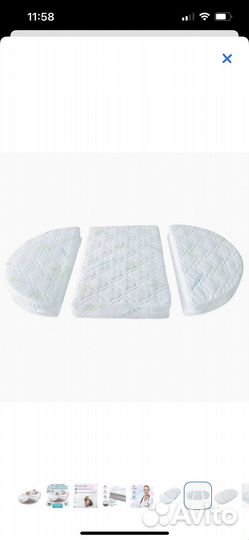 Матрас детский круглый и овальный