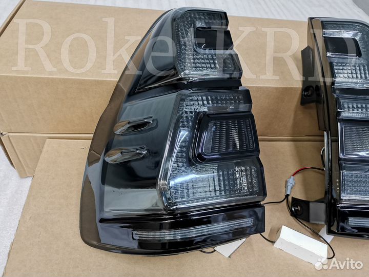 Задние фонари Toyota Land Cruiser Prado 120 Дым