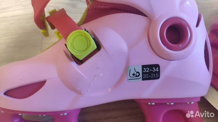 Коньки для девочки Oxelo 32-34