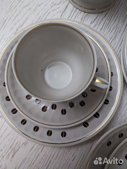 Рижский кофейный сервиз 21 предмет новый