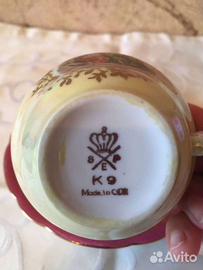 Чайная пара Мадонна ГДР винтаж