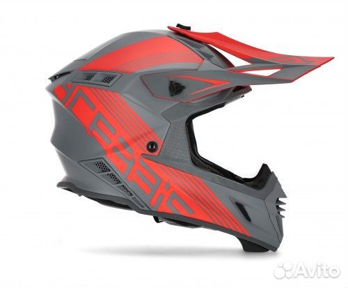 Шлем кроссовый Acerbis X-track Grey/Red
