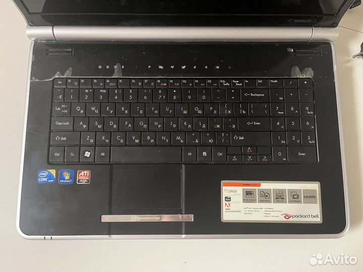 Ноутбук 17 дюймов Packard Bell (i5, SSD 512Gb)