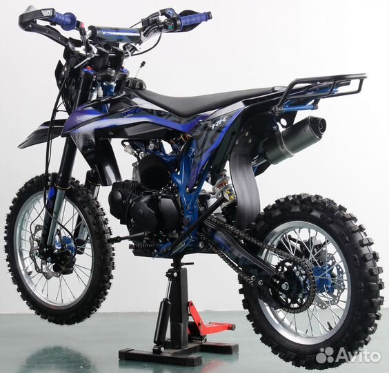 Питбайк Racer TRX140Е синий