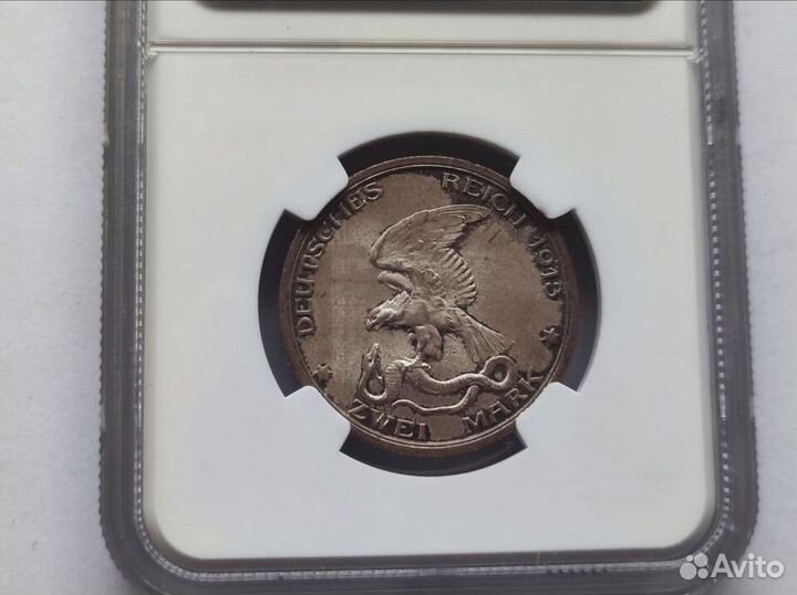 2 Марки 1913 Пруссия NGC MS 66