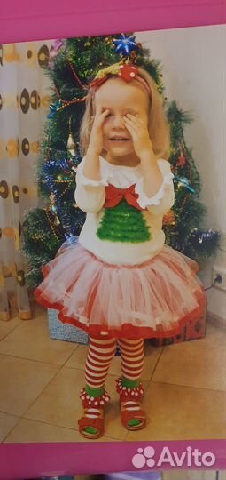 Новогодний костюм на девочку Елочка 1-2 года