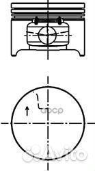 Поршень dm.79.50x1.5x1.5x2.5 STD Цена за 1 шт