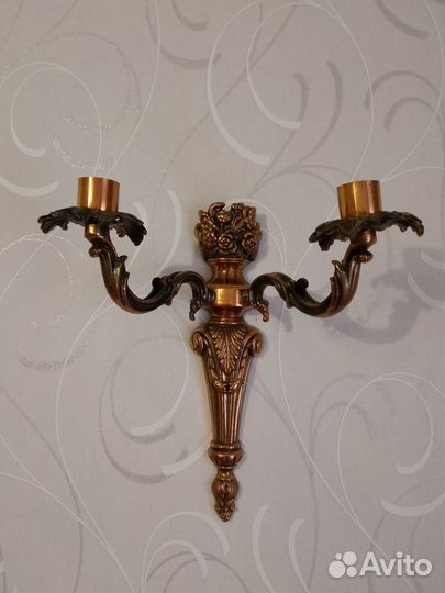 Винтажный подсвечник настенный СССР